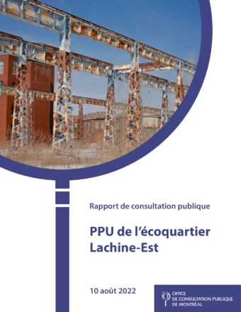 Couverture du rapport - PPU de l'écoquartier Lachine-Est