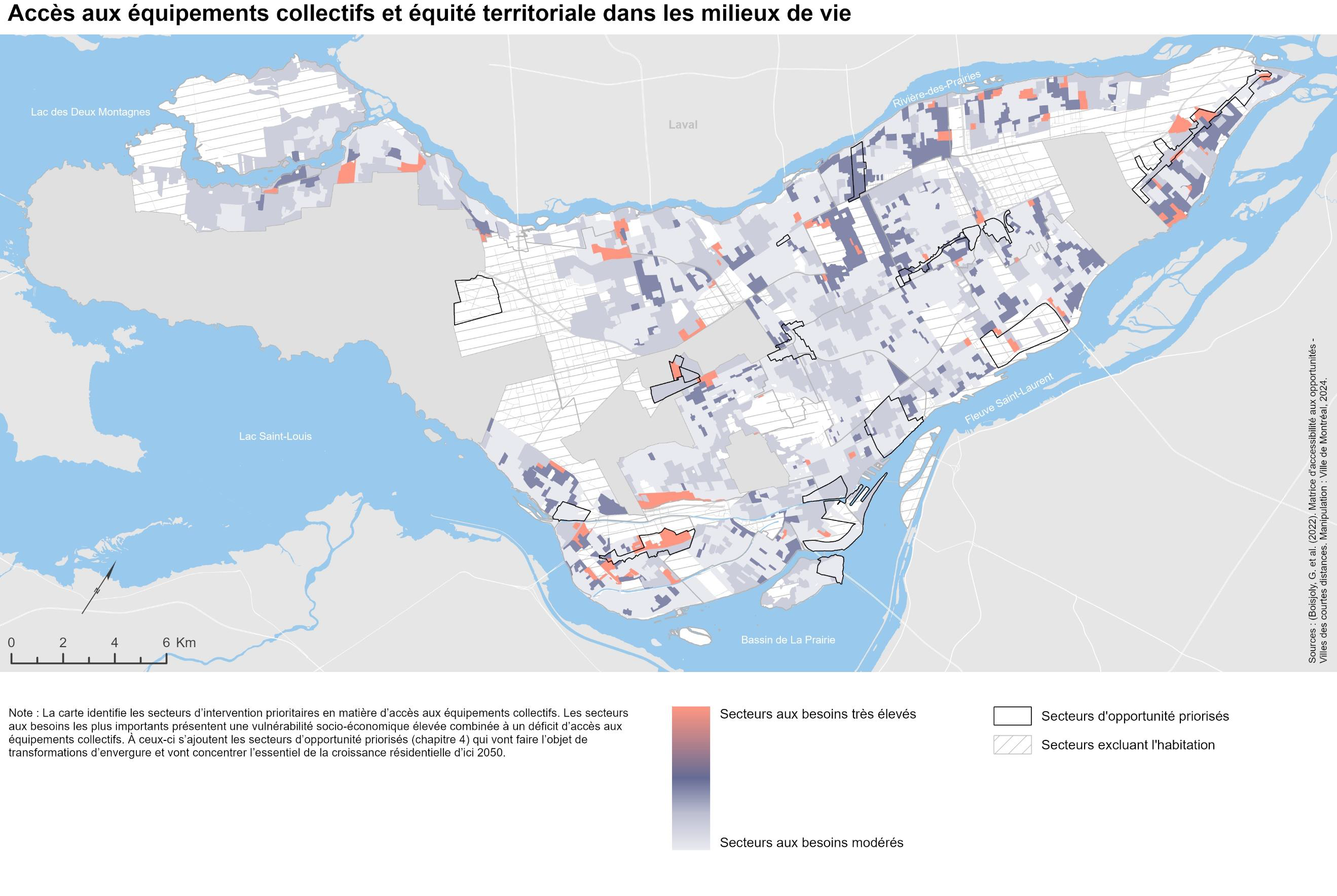 Accès aux équipements collectifs et équité territoriale dans les milieux de vie